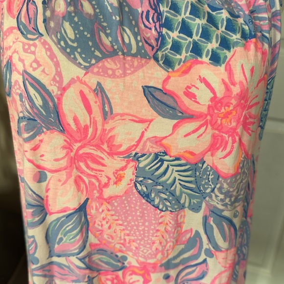 NWT Lilly Pulitzer Saira Dress Pink Isle Snappy Turtle, size small - Picture 5 of 9